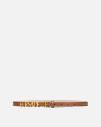 Versace Logo Leather Belt 1.5 cm