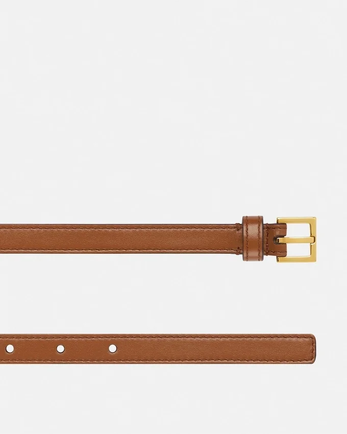 Versace Logo Leather Belt 1.5 cm Versace Logo Leather Belt 1.5 cm