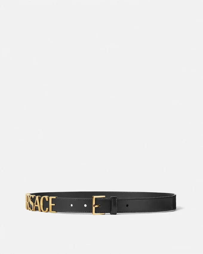 Versace Logo Leather Belt 2.5 cm Versace Logo Leather Belt 2.5 cm