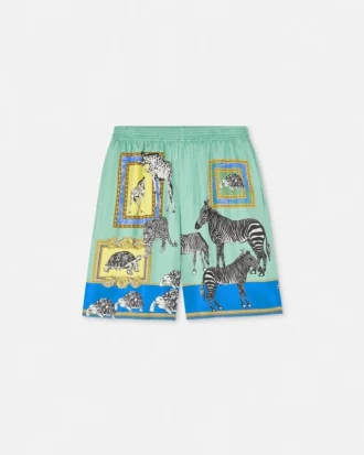 Versace Safari Silk Shorts