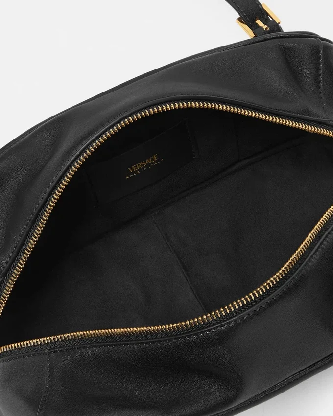 Versace Tag Large Nappa Bowling Bag Versace Tag Large Nappa Bowling Bag