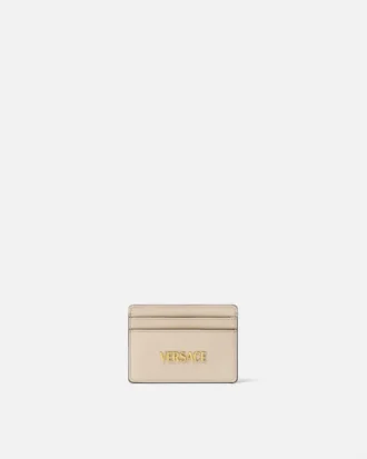 Versace Tag Leather Card Holder
