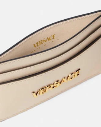 Versace Tag Leather Card Holder