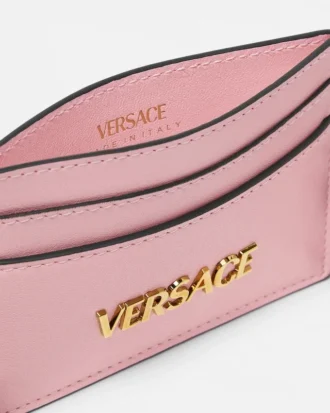 Versace Tag Leather Card Holder