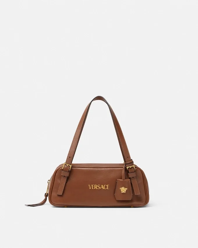 Versace Tag Nappa Bowling Bag Versace Tag Nappa Bowling Bag