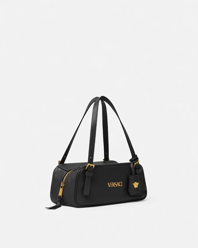Versace Tag Nappa Bowling Bag Versace Tag Nappa Bowling Bag