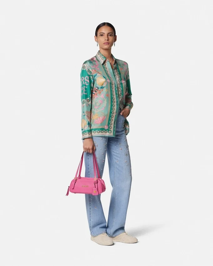 Versace Tag Nappa Bowling Bag Versace Tag Nappa Bowling Bag