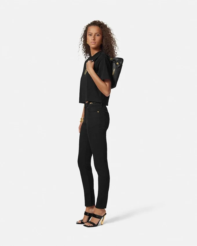 Versace Tag Nappa Bowling Bag Versace Tag Nappa Bowling Bag
