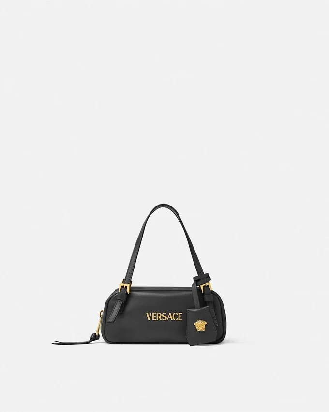 Versace Tag Nappa Bowling Mini Bag Versace Tag Nappa Bowling Mini Bag