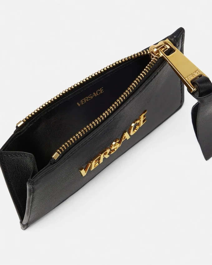 Versace Tag Nappa Card Holder Versace Tag Nappa Card Holder