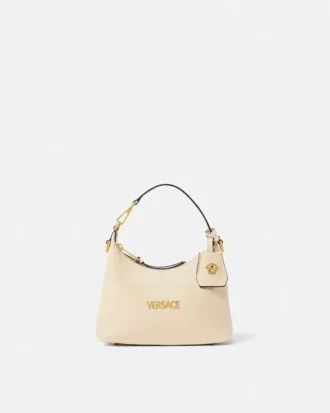 Versace Tag Nappa Hobo Bag