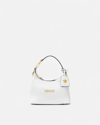 Versace Tag Nappa Hobo Bag