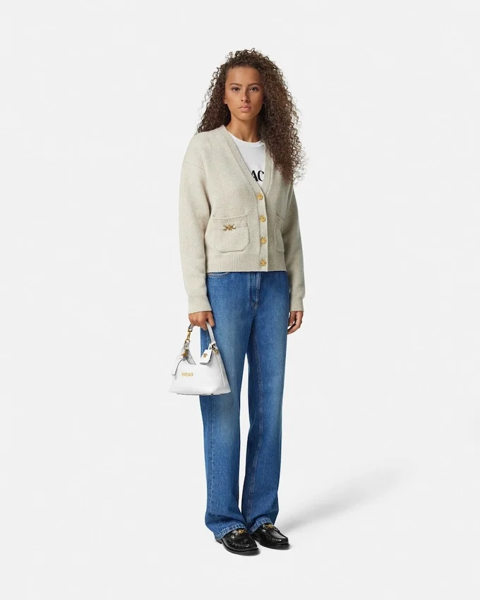 Versace Tag Nappa Hobo Bag Versace Tag Nappa Hobo Bag
