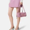 Versace Tag Suede Bowling Bag Versace Tag Suede Bowling Bag