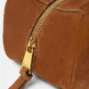 Versace Tag Suede Bowling Bag Versace Tag Suede Bowling Bag