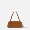 Versace Tag Suede Bowling Bag Versace Tag Suede Bowling Bag