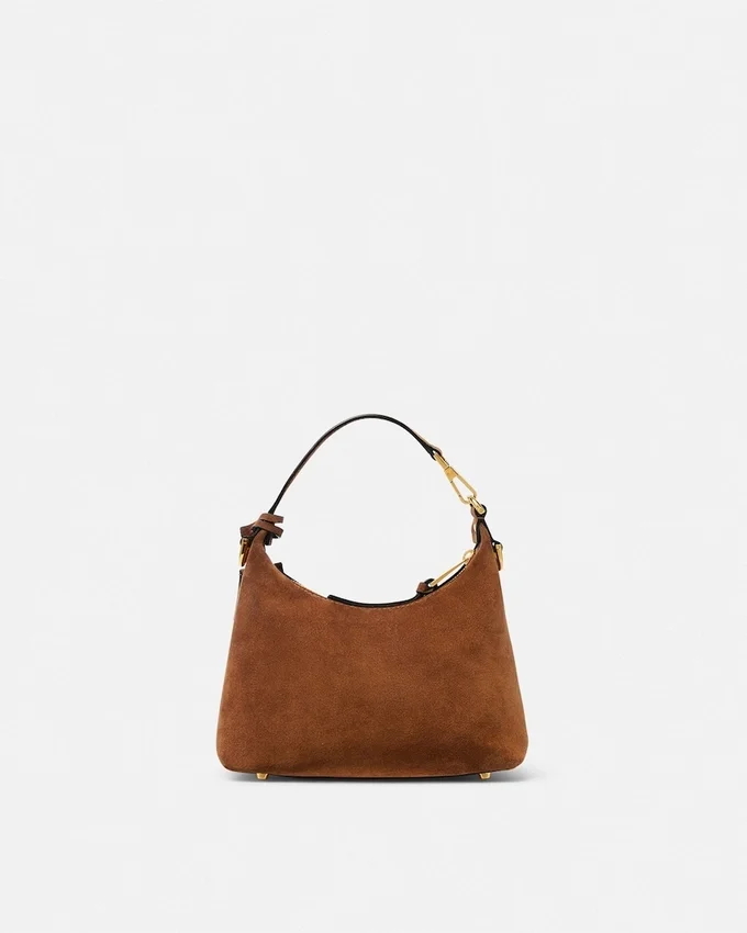 Versace Tag Suede Hobo Bag Versace Tag Suede Hobo Bag
