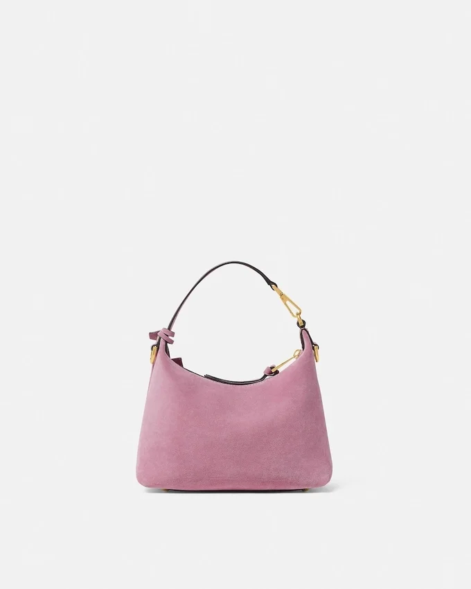 Versace Tag Suede Hobo Bag Versace Tag Suede Hobo Bag