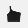 Viscose-Blend One-Shoulder Crop Top Viscose-Blend One-Shoulder Crop Top