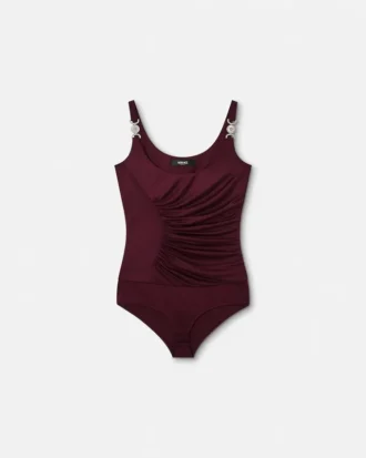 Viscose-Jersey Draped Bodysuit