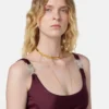 Viscose-Jersey Draped Bodysuit Viscose-Jersey Draped Bodysuit