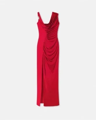 Viscose-Jersey Draped Gown