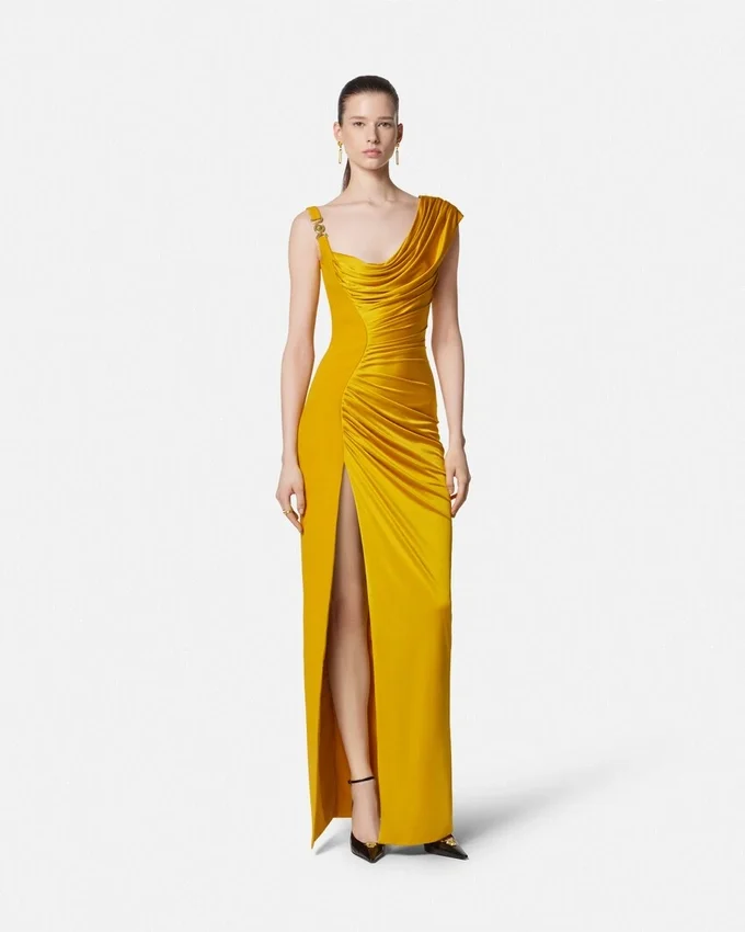 Viscose-Jersey Draped Gown Viscose-Jersey Draped Gown