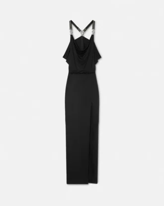 Viscose-Jersey Gathered Gown