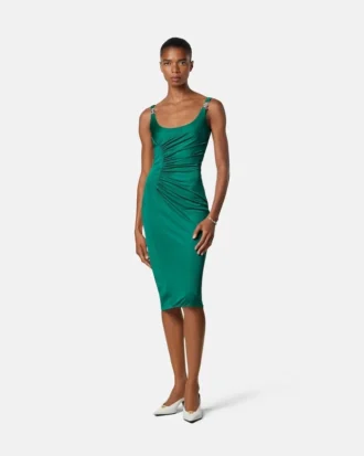 Viscose-Jersey Midi Dress