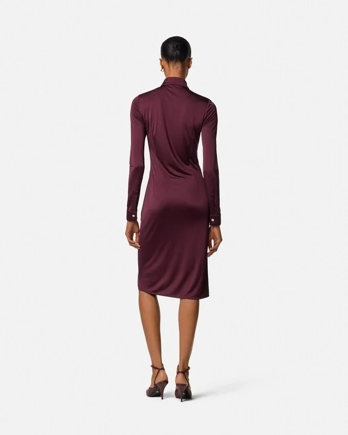 Viscose-Jersey Midi Shirt Dress Viscose-Jersey Midi Shirt Dress