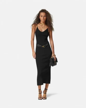 Viscose Knit Midi Dress