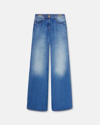 Wide-Leg Flared Jeans