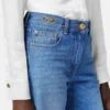Wide-Leg Flared Jeans