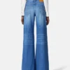 Wide-Leg Flared Jeans