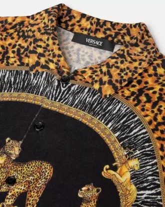 Wild Cats Silk Knit Shirt