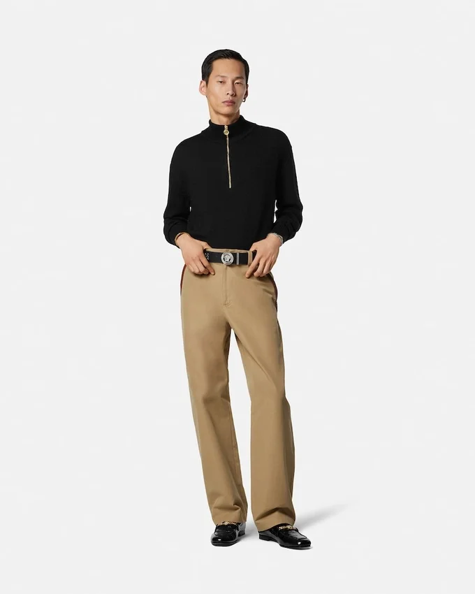 Wool-Blend Half-Zip Knit Sweater Wool-Blend Half-Zip Knit Sweater