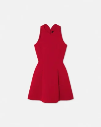 Wool-Blend Sculptural Mini Dress