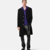 Wool-Blend Single-Breasted Coat