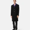 Wool-Blend Single-Breasted Coat