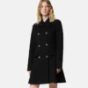Wool-Cashmere A-Line Coat