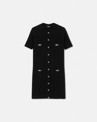 Wool-Cashmere Knit Shirt Dress