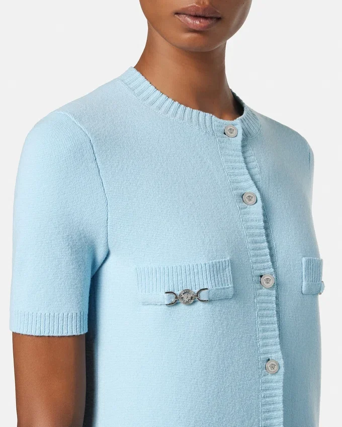Wool-Cashmere Knit Shirt Dress Wool-Cashmere Knit Shirt Dress