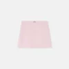Wool Crépe Tweed A-Line Mini Skirt