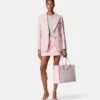 Wool Crépe Tweed A-Line Mini Skirt