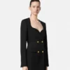 Wool Double-Breasted Blazer Dress Wool Double-Breasted Blazer Dress
