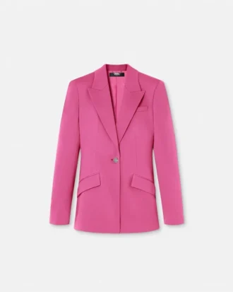 Wool Single-Breasted DV Blazer